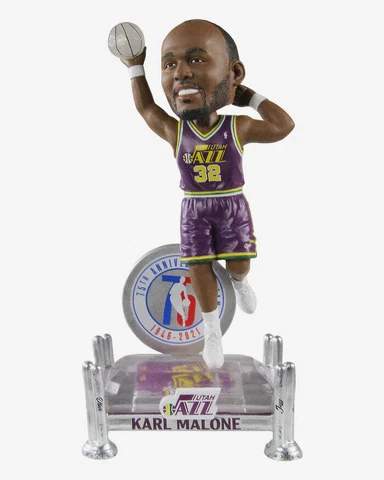 Karl Malone Utah Jazz 75th Anniversary Bobblehead NBA Basketball Cover