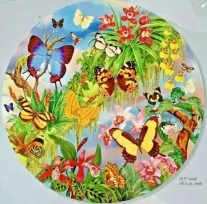 500 PC ROUND Bits & PiecesPuzzle South American Butterflies--SEALED - Picture 1 of 7
