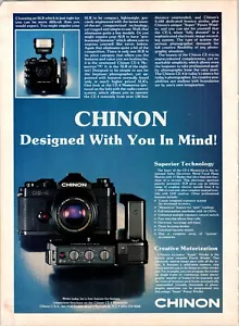 Chinon CE-4 Memotron Radio Controlled Camera 1980 Print Ad - Bild 1 von 1