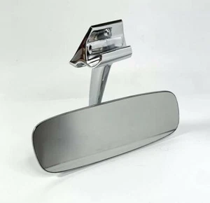 Chrome Interior Rear View Mirror w/ Bracket Arm For 1964-1966 Ford Mustang - Picture 1 of 2