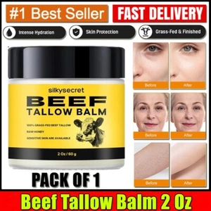 Beef Tallow for Skin -Organic Grass-Fed Whipped Beef Tallow Balm 2 FL OZ - Picture 1 of 9