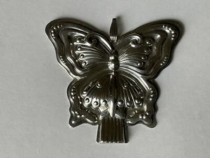 925 Sterling PFEIFE von REED & BARTON großer Schmetterling Anhänger 25,14 Gramm - Bild 1 von 3