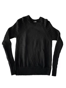 VERSACE MEN'S BLACK CABLE SWEATER - Picture 1 of 9