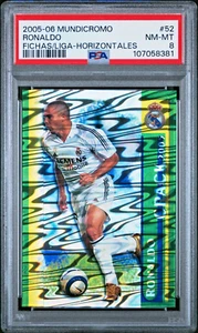 2005 Mundicromo Las Fichas de la Liga 52 Ronaldo Horizontales PSA 8 LOW POP SP - Picture 1 of 2
