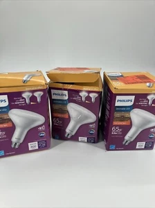 Philips 65W Equivalent Soft White BR40 Dimmable LED Flood Light Bulb (3 PACK) - Picture 1 of 3