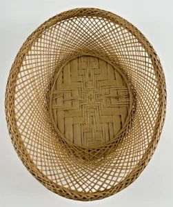 "Cesta ovalada de ratán tejida a mano de 10"" - rústica y decorativa" - Imagen 1 de 8