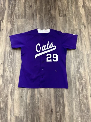 Vintage 29 Kansas State Wildcats NCAA Baseball Button Up Jersey Size XXL Cover