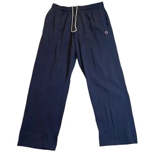 Champion Men's Sweatpants 2XL Navy Blue With Elastic Waistband - Picture 1 of 12