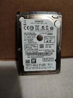 Hitachi 750GB 2.5" Laptop Hard Drive 5400RPM HTS547575A9E384 5K750-750 Item 092 - Image 1 of 2