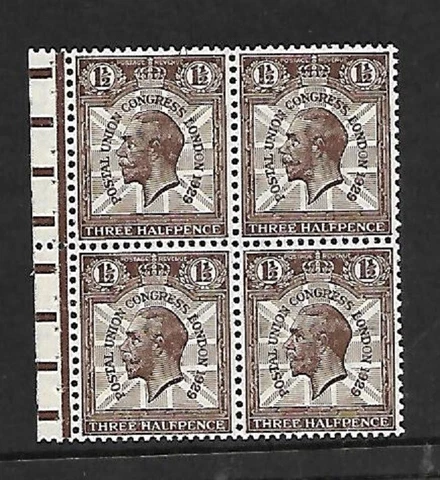 Sg Spec NCom B3a 1 1/2d Part Booklet Pane of 4 Ref 25927 Cover