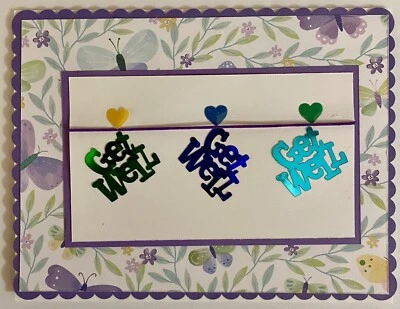 Set of 3 Handmade Get Well Cards with Envelopes - Image 1 of 4