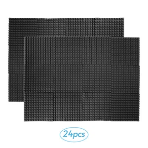 24pcs 12*12*1inch High Density Acoustic Foams Panels Sound G3C6 - Picture 1 of 10