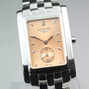 Exc+5 New Battery LONGINES Dolce Vita L5.655.4 Women's Quartz Watch Pink 26mm - Picture 1 of 11