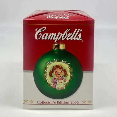 2006 Campbells Soup Kids enfeite de Natal edição de colecionador - Imagem 1 de 4