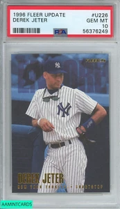 1996 FLEER UPDATE DEREK JETER #U226 NEW YORK YANKEES HOF PSA 10 GEM MT - Picture 1 of 3