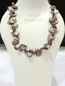 Natural Keshi Freshwater Pearl Necklace Gift For Her - Picture 1 of 7