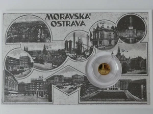 TSCHECHIEN 2022 GOLD COIN PP - HISTORISCHE ANSICHTSKARTEN - OSTRAVA - - Bild 1 von 7