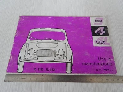 uso manutenzione originale maintenance Renault 3 4 4L L 1120 1121 - Immagine 1 di 4