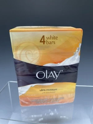 Olay Ultra Moisture w/ Shea Butter 4 Moisture White Bars 3.5oz each Soap - Image 1 of 4