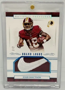 2016 National Treasures Josh Doctson Brand Logos RARE /2 "1/1"? NIKE Swoosh TCU - Picture 1 of 3