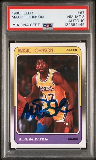 Magic Johnson Professional Sports Authenticator (PSA) Grade 10