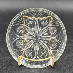 Irena Polish 24% Lead Crystal Plate 6" Diameter Vintage Elegant Clear Glass Dish - Picture 1 of 7