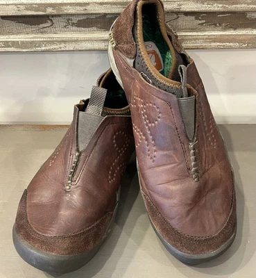 Cushe Baja Leather WP Moccasin Slip On Vibram Soles Brown Size 11 - Image 1 of 4