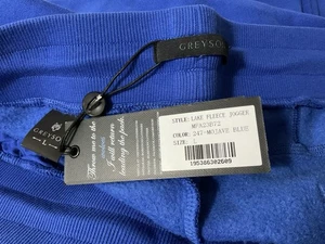 Greyson Joggers Lake Fleece Mojave Blue Cotton Polyester Pants Sz L 35x30.5” New - Picture 1 of 15