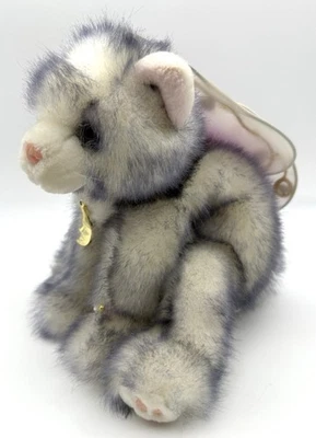 Vintage Aurora Catapillers Purple Cat w/ Fairy Wings Plush Toy 2000 - Image 1 of 4