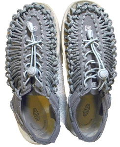 Keen "Uneek" Damengröße 10, graue Gummizug-Cord-Tops, Wassersport-Sandalen - Bild 1 von 3