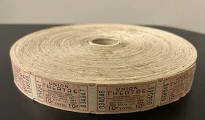 VINTAGE MOVIE THEATER TICKETS  - UNION THEATRE - NEW OLD STOCK - RARE!!! - Picture 1 of 5
