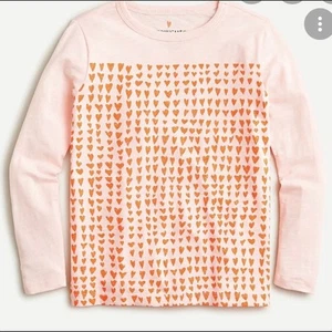 Crewcuts girls tiny hearts long sleeve T- shirt top size 12-14 - Picture 1 of 7