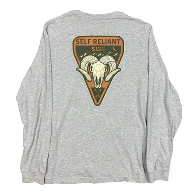 Camiseta táctica manga larga 5.11 511 gris autosuficiente talla grande L Foto 1 de 4