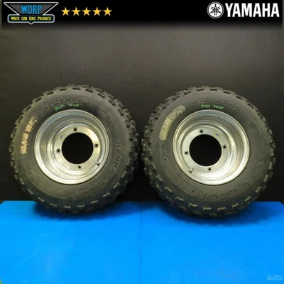 GENUINO DWT 1998 YAMAHA WARRIOR 350 LLANTAS LLANTAS NEUMÁTICOS ETIQUETA AMARILLA 89-04 Foto 1 de 4