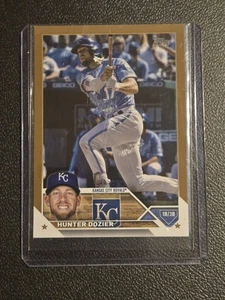 2023 Topps #637 Hunter Dozier Gold #/2023 - Picture 1 of 2