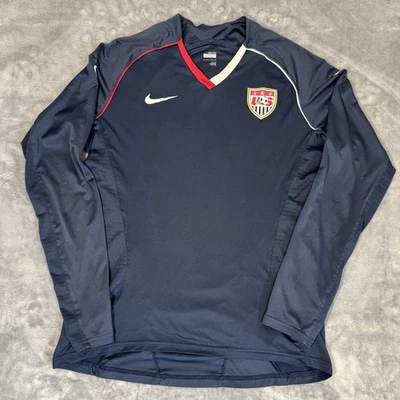 Camiseta deportiva de fútbol Nike para mujer EE. UU. manga larga talla L - poliéster fútbol USWNT Foto 1 de 4