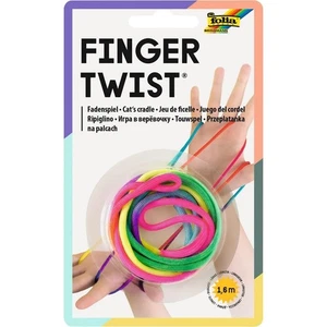 Finger Twist Fadenspiel Fadenschnur Geduld Mitgebsel Regenbogen Optik ca. 160 cm - Bild 1 von 6