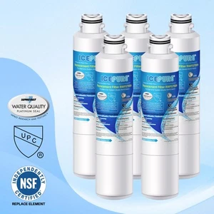 5 Pack Fit For Samsung RF28HFEDBWW/AA RF28HFEDBSR/AA Refrigerator Water Filter - Picture 1 of 9