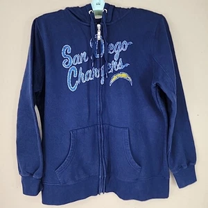 San Diego Chargers NFL Football Full Zip Damen Hoodie Navy Blau Jacke Medium - Bild 1 von 7