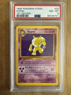 Hypno - 23/62 - Pokemon Fossil 1st Edition Rare Card WOTC PSA 8 - Image 1 of 2