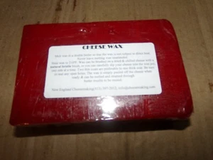 Food Grade Cheese Wax Block Fully Refined Wax for Cheese Making RED - 1 LB - Picture 1 of 1