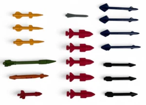 GI Joe Missiles Projectiles Lot of 19 Replacement Pieces Parts - Picture 1 of 20