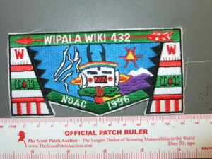 Boy Scout OA 432 Wipala Wiki flap 5754Z - Foto 1 di 1