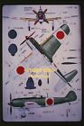 Japanese WWII Aircraft Diagram in 1965, Kodachrome Slide aa 19-4a