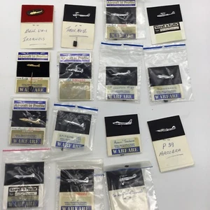 Aircraft in Profile Copper Pin Badge collection x 15 some Original Cards - Picture 1 of 6