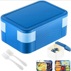 Lunchbox Erwachsene & Kinder Auslaufsicher Bento Box Brotdose mit Fächern DHL - Bild 1 von 15