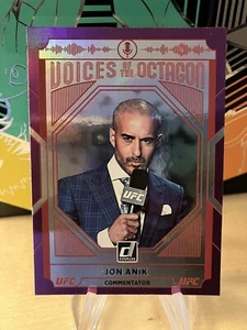 2022 Donruss UFC Voices of the Octagon Jon Anik Purple Flood #222 - Picture 1 of 2