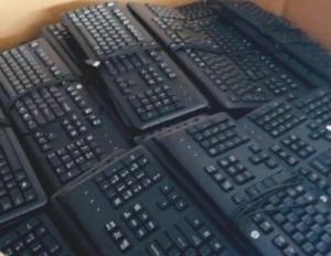 LOT of 10 HP Keyboards w/Smart Card Reader KUS-0133 434822-007 - Picture 1 of 2