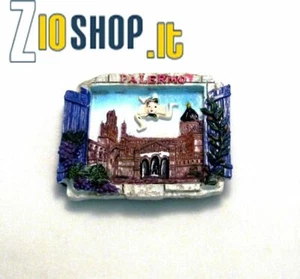 *Zs- Calamita Magnete in Resina Souvenir Sicilia Vista Finestra Palermo Trinacri - Foto 1 di 1