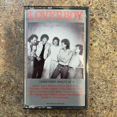 Loverboy- Lovin’ Every Minute Of It- 1985 Cassette Tape Columbia Records Tested - Image 1 of 4